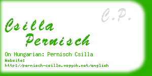 csilla pernisch business card